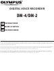 Olympus DM-2 Instructions Manual