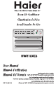HAIER HWR10XC6 - 10,000 BTU, 9.8 EER Window Air Conditioner Manual