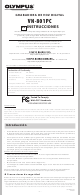 Olympus VN-801PC Instructions Manual