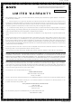 Sony SRS-Z750 Limited Warranty