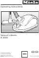 MIELE S4000 Operating Instructions Manual