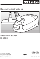 MIELE S 5980 Operating Instructions Manual