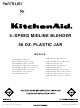KitchenAid KSB560AQ - Martha Stewart - Collection Blender Parts List