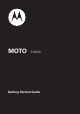 MOTOROLA MOTO EM325 Getting Started Manual