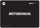 MOTOROLA MOTOSLVR L7C Motomanual