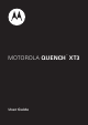 MOTOROLA QUENCH XT3 User Manual