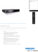 Philips BDP5012 Specification Sheet