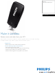 Philips WUB1110 Specifications