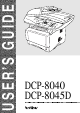 Brother DCP-8040 User Manual