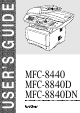 Brother MFC-8440 User Manual