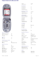 MOTOROLA V525 Product Data Sheet