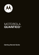 MOTOROLA W845 - QUANTICO Getting Started Manual