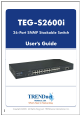TRENDNET TEG-S2600I User Manual