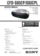 Sony CFD-S03CP Service Manual