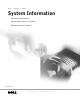 Dell Latitude C400 System Information Manual