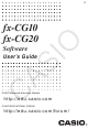 CASIO FX-CG10 Software User's Manual
