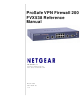 Netgear FVX538 - ProSafe VPN Firewall 200 Router Reference Manual