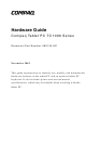 Compaq TC1000 - Tablet PC - Crusoe TM5800 1 GHz Hardware Manual