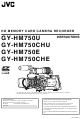 JVC GY-HM750CHU Instructions Manual