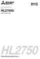 Mitsubishi Electric HL2750U User Manual