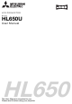 Mitsubishi Electric HL650U User Manual