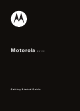 Motorola EX115 Getting Started Manual