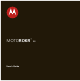 Motorola ROKR,MOTOROKR E8 User Manual