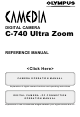 Olympus CAMEDIA C-740 Ultra Zoom Reference Manual
