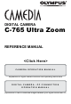 Olympus CAMEDIA C-765 Ultra Zoom Reference Manual