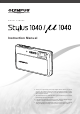 Olympus Stylus 1040 Instruction Manual