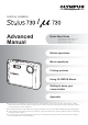 Olympus Stylus 730 Advanced Manual