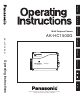 Panasonic AK-HC1500 Operating Instructions Manual