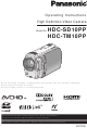Panasonic HDC-SD10 Operating Instructions Manual