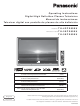 Panasonic Viera TH-42PX600 Operating Instructions Manual