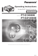 Panasonic DLP PT-D12000E Operating Instructions Manual