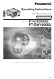 Panasonic PT-D10000 Operating Instructions Manual