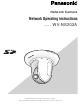 Panasonic WV-NS202A Network Operating Instructions
