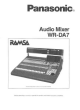 Panasonic WR-DA7 User Manual