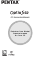 Pentax Optio S50 Connection Manual