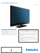 Philips 32PFL3505D User Manual