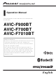 Pioneer Super Tuner IIID AVIC-F900BT Operation Manual