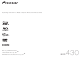 Pioneer BDP-430 Operating Instructions Manual