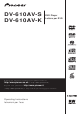 Pioneer DV-610 Operating Instructions Manual