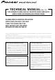 Pioneer PDP-607CMX Technical Manual
