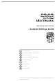 Ricoh Aficio 2045e General Settings Manual