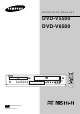 Samsung DVD-V6500 Instruction Manual