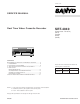Sanyo SRT-4040 Service Manual