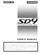 Sigma SD9 User Manual