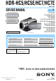Sony Handycam HDR-HC5 Service Manual