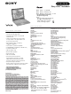 Sony VAIO PCG-F250 Specifications